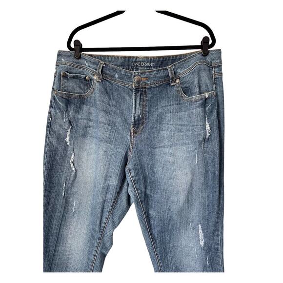 Lane Bryant Jeans Womens Size 22 Straight Leg Light Wash Tapered High Rise Denim - Picture 2 of 15